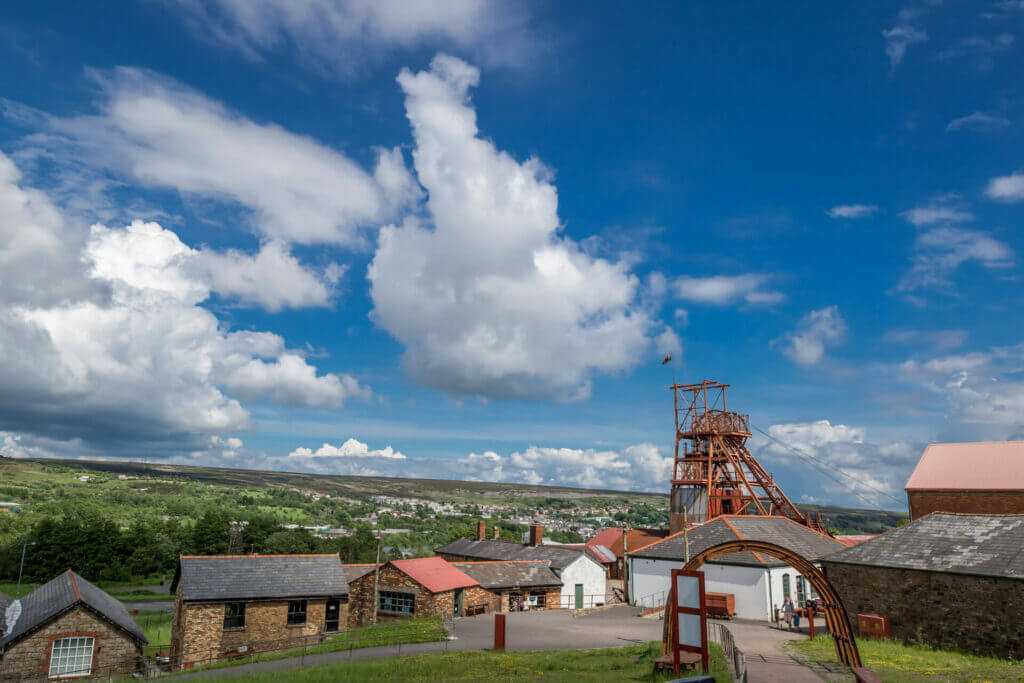 Abandon coal mine in Wales, UK