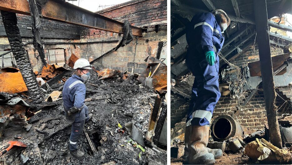 Hannah Fletcher on scene