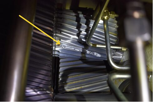 wind turbine broken tooth